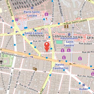 Map showing the location of One-Two-Two in Paris