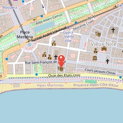 Map showing the location of Opéra de Nice in Nice