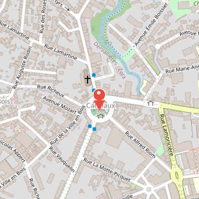 Map showing the location of Place Canclaux in Nantes
