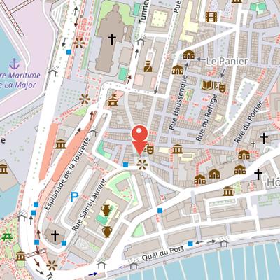 Map showing the location of Place de Lenche in Marseille