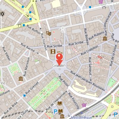 Map showing the location of Place Graslin in Nantes