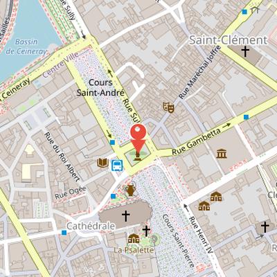 Map showing the location of Place Maréchal-Foch in Nantes