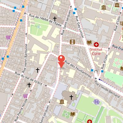 Map showing the location of Schola Cantorum de Paris in Paris