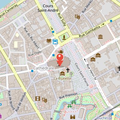 Map showing the location of Tomb of Francis II in Nantes