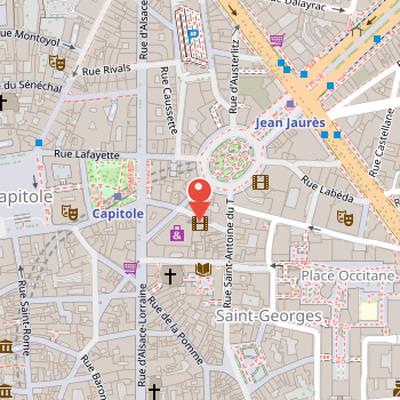 Map showing the location of Utopia Toulouse in Toulouse