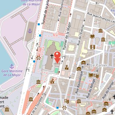 Map showing the location of Vieille Major in Marseille