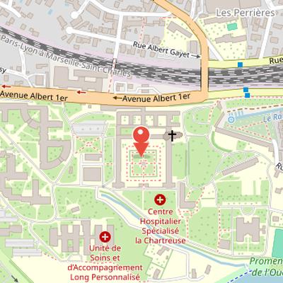 Map showing the location of Well of Moses in Dijon